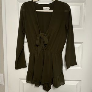 Olive colored Romper